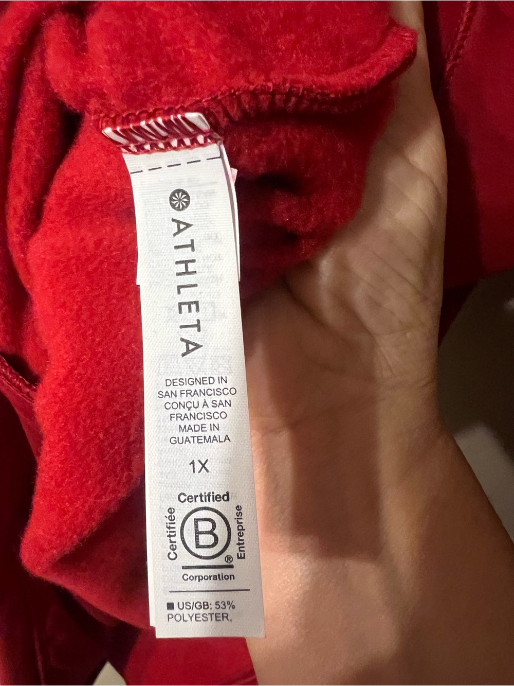 Athleta Red Cowl Neck Pullover Sweater - Picture 6 of 9